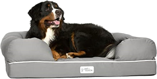 Ultimate Comfort for Your Canine: Orthopedic Memory Foam Dog Bed with Waterproof Liner and Stylish Design
