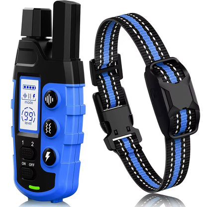 Ultimate 3300Ft Waterproof Electric Dog Training Collar with Remote Control - Perfect for Puppies and Dogs 5-120Lbs - Shock, Vibration, and Sound Features!