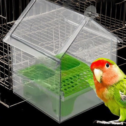 Multifunctional ABS Bird Feeder & Bath - Perfect for Parakeets, Finches, and More!