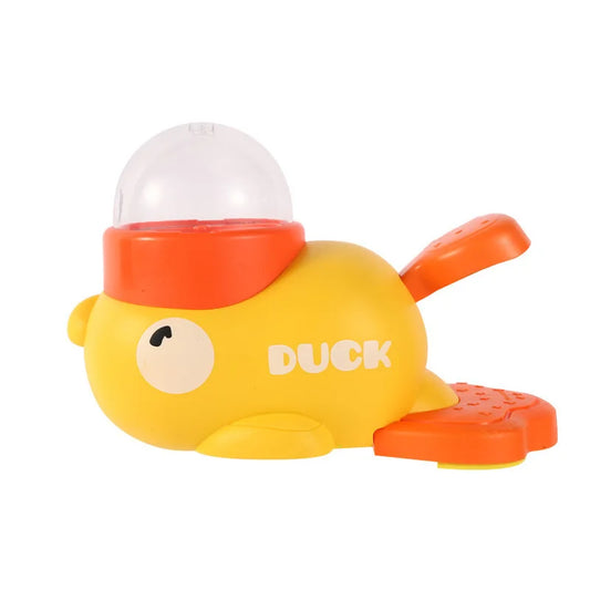 Engaging Dog Food Feeder with Cartoon Duck Design - Fun Puzzle Toy for Your Puppy!
