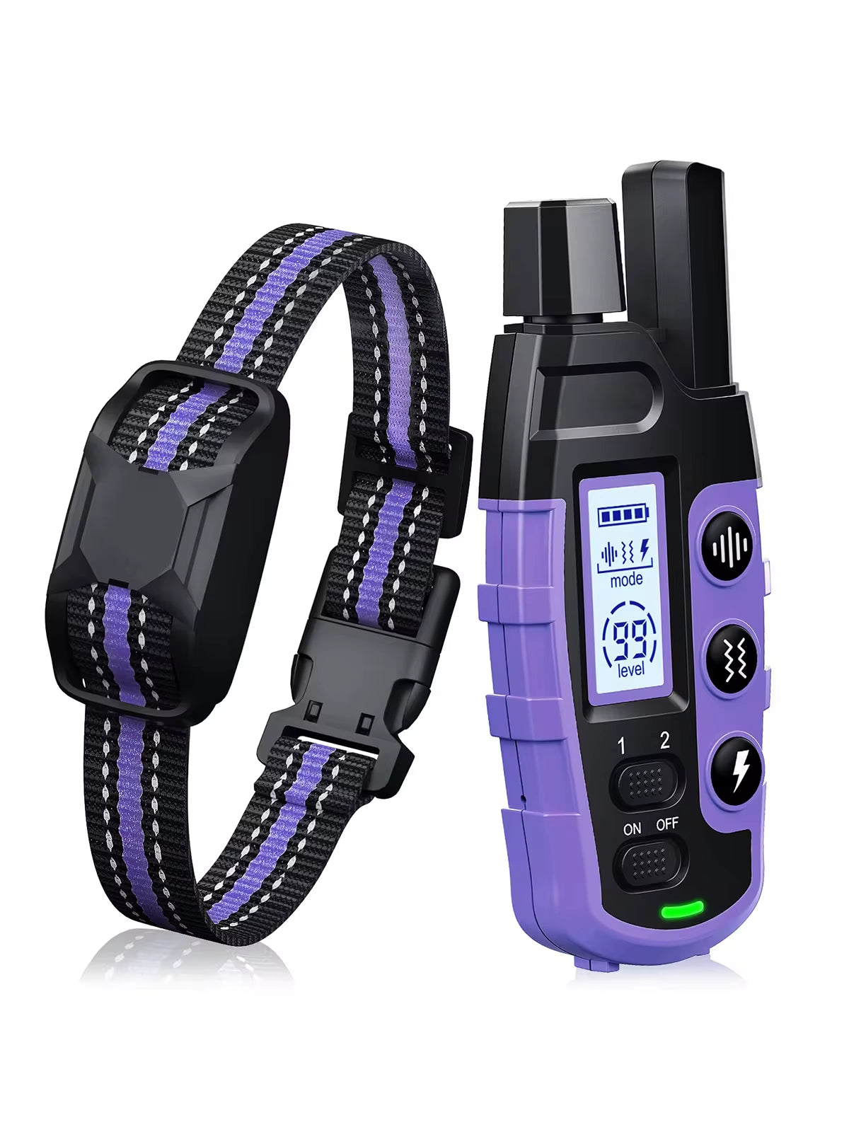 Ultimate 3300Ft Waterproof Electric Dog Training Collar with Remote Control - Perfect for Puppies and Dogs 5-120Lbs - Shock, Vibration, and Sound Features!
