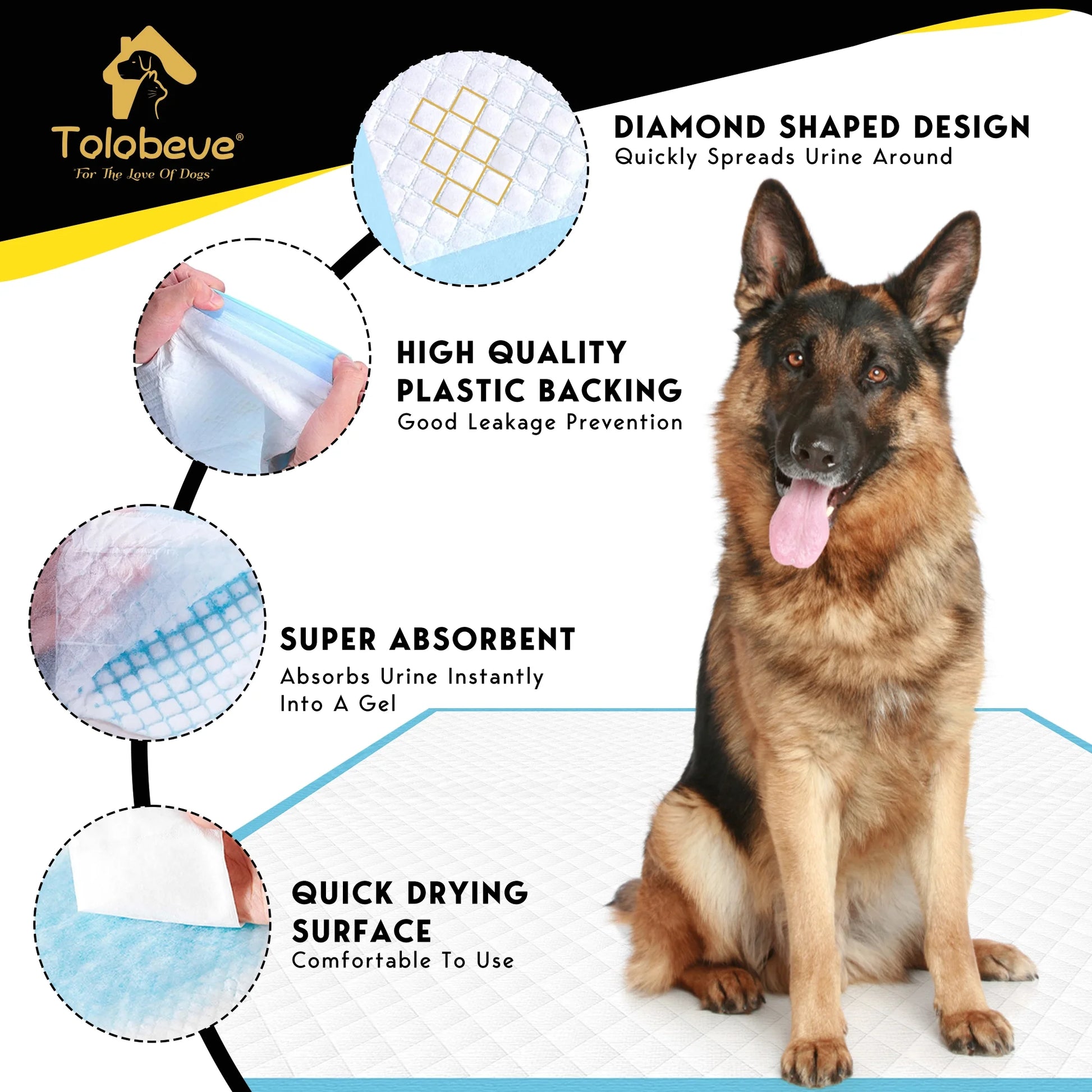 Dog Training Pads, XXL, 30 in X 36 In, 100 Count Disposable Dog Puppy Pee Pads