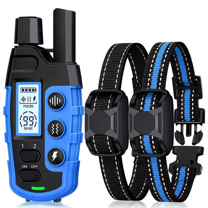 Ultimate 3300Ft Waterproof Electric Dog Training Collar with Remote Control - Perfect for Puppies and Dogs 5-120Lbs - Shock, Vibration, and Sound Features!