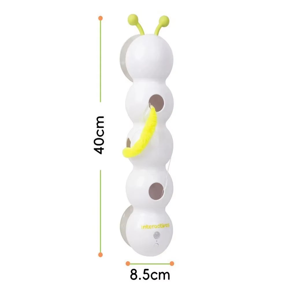 Engaging Caterpillar Interactive Cat Toy - Motion Activated Wack a Worm for Endless Fun & Activity!