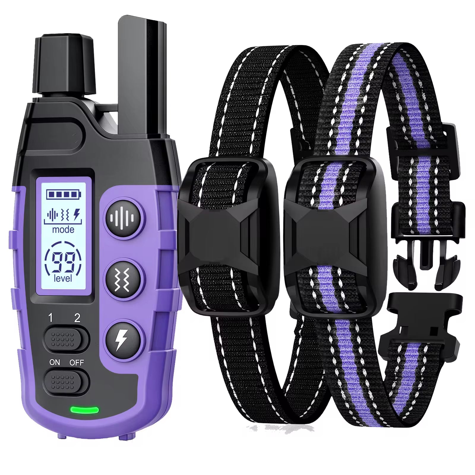 Ultimate 3300Ft Waterproof Electric Dog Training Collar with Remote Control - Perfect for Puppies and Dogs 5-120Lbs - Shock, Vibration, and Sound Features!